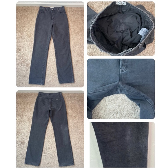 Rolla's Classic Straight High Rise Regular Fit Jeans in Vintage Black Size 27 - Picture 15 of 16